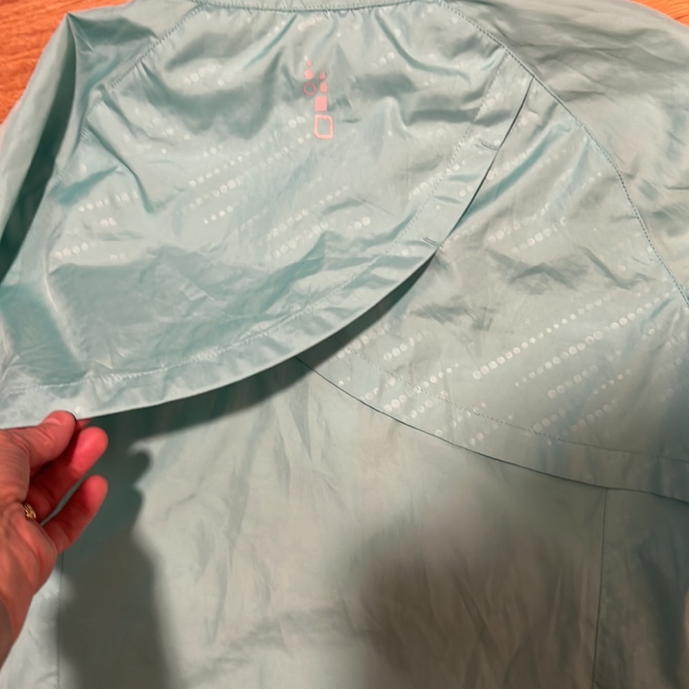 Hind Rain Jacket with hood teal / mint colored large - Picture 7 of 9